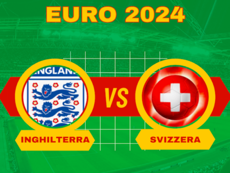 Pronostici Calcio Euro 2024: Inghilterra-Svizzera si sfidano ai quarti di finale il 6 luglio