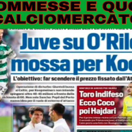 Pronostici Calciomercato: due idee controcorrente e quote di valore sul NAPOLI con Oshimen e Kvaratskhelia. Juve su O’Riley